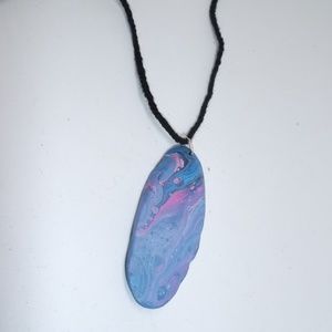 Blue Purple Boho necklace